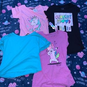 Kids justice shits never worn